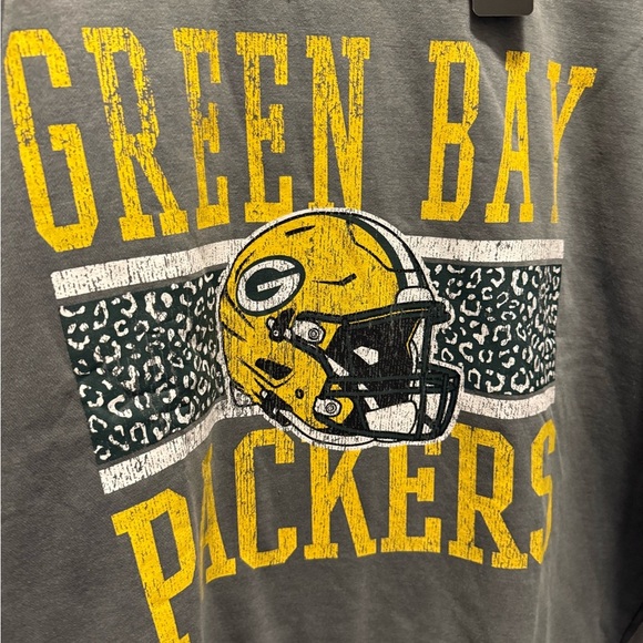 NFL Green Bay Packers Football Gray Sweater Size Large (Oversized) - Picture 4 of 6
